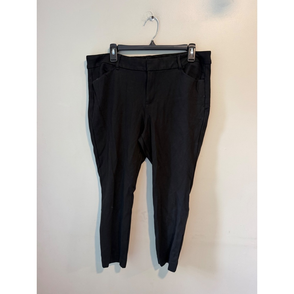 Old Navy Pixie Built-In Sculpt Black Ankle Pants Womens Size 16 Regular
